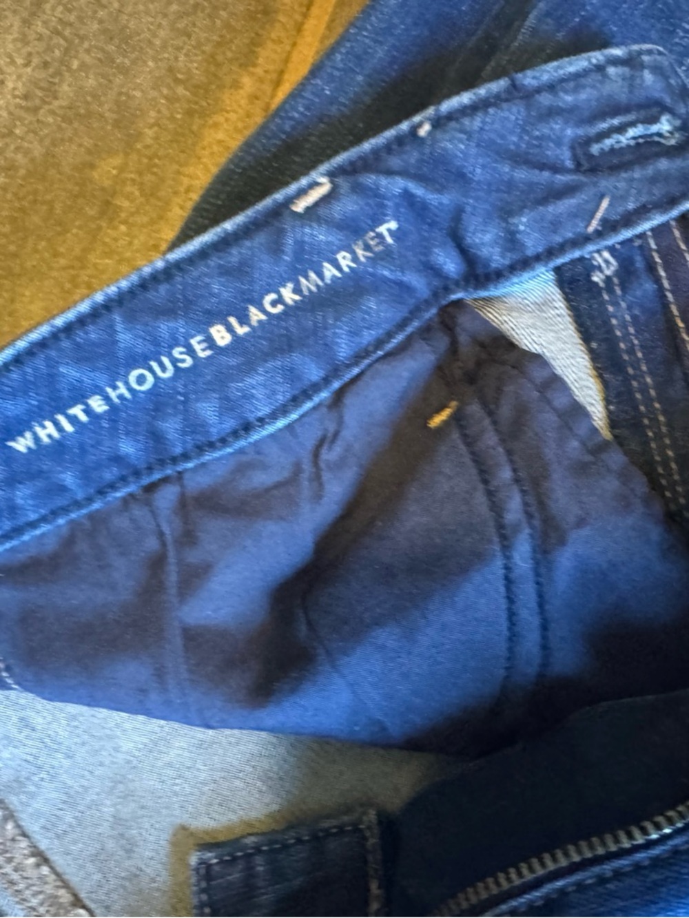 WHBM Dark Blue Denim Women's Shorts - Picture 3 of 4